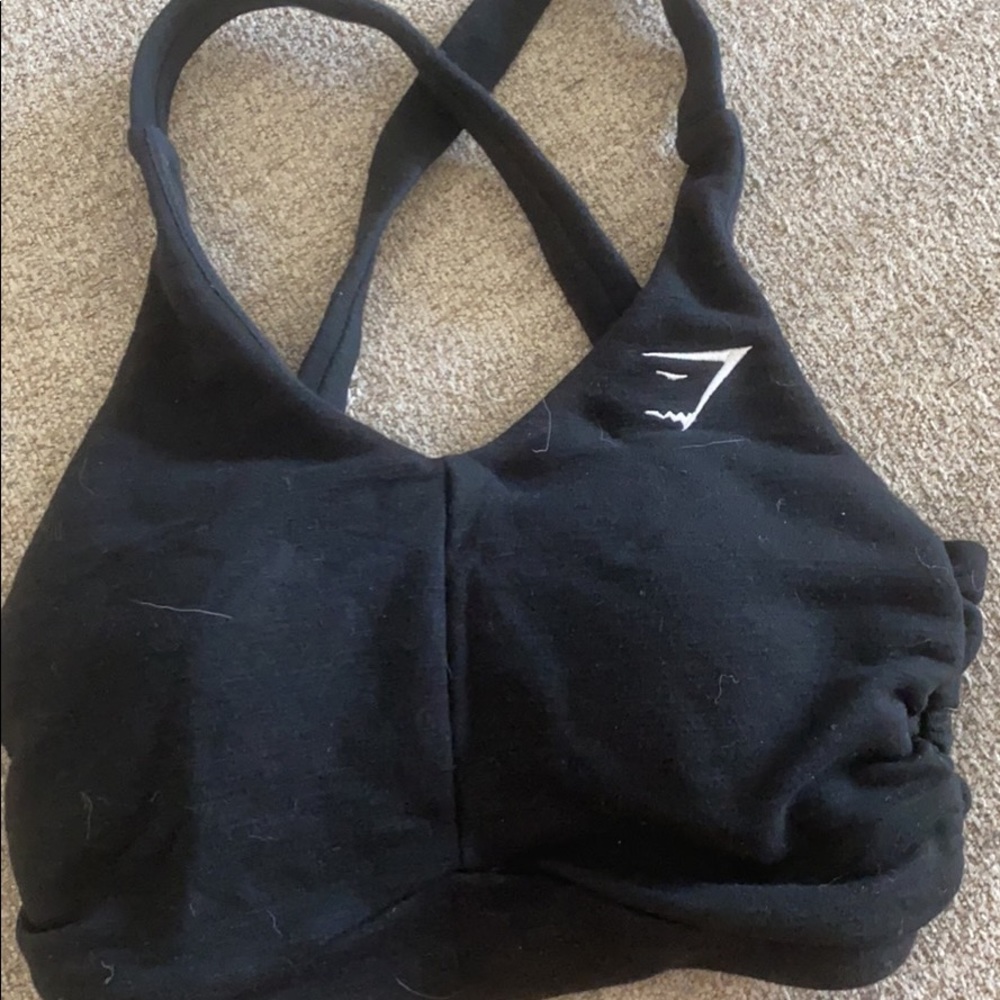 Gymshark long line sports bra in black